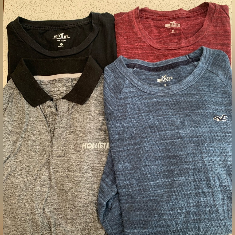 Hollister LOT of 4 shirts SIZE MEDIUM